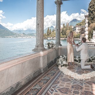 Romantic Proposal on Lake Como