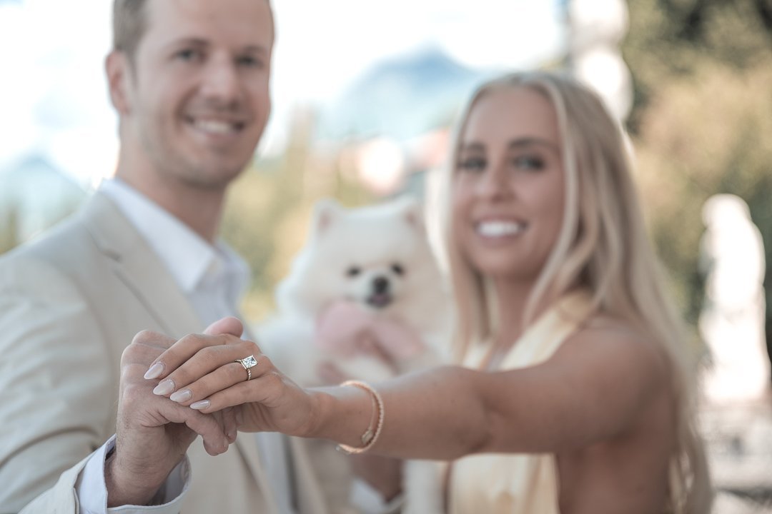 Romantic Proposal on Lake Como